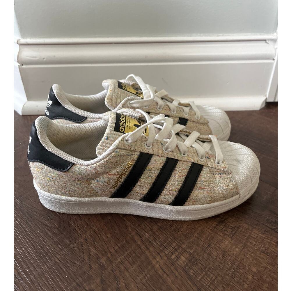 Adidas Superstar Foundation J (White/Core Black) US Youth Size 4